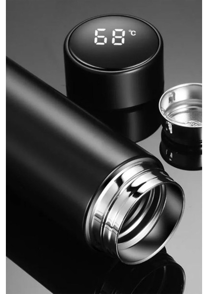 Kişiye Özel 500ML Dijital Göstergeli 304 Çelik Araç Baskılı Akıllı Termos - Isı Korumalı Şişe indirimleri