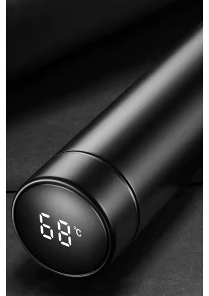 Kişiye Özel 500ML Dijital Göstergeli 304 Çelik Fil Baskılı Akıllı Termos - Isı Korumalı Şişe fırsatları