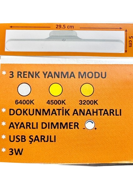 (10 adet) Osaka 3W Şarjlı Masa Lambası indirimleri