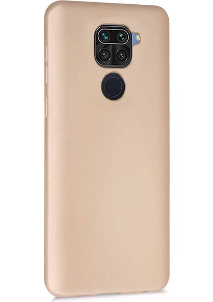 Xiaomi Redmi Note 9 Premium Silikon Kılıf Gold
