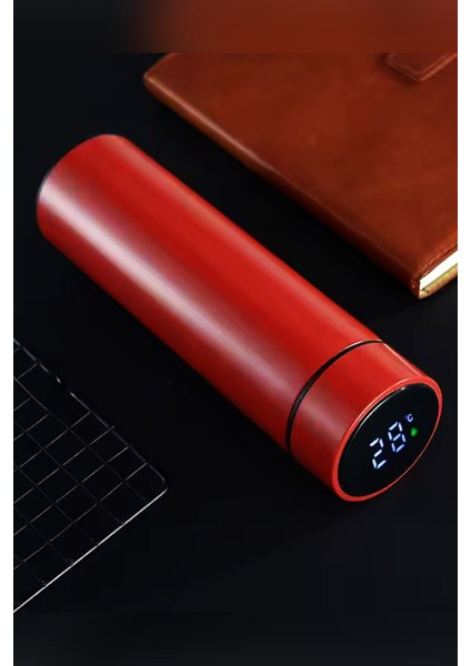 Kişiye Özel 500ML Dijital Göstergeli 304 Çelik Kelebek Baskılı Akıllı Termos - Isı Korumalı Şişe fırsatları