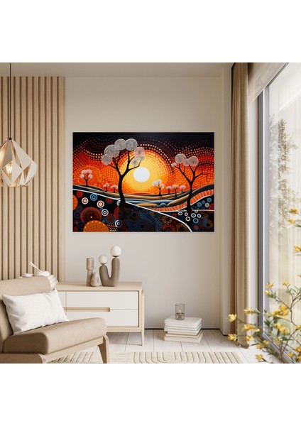 Yerli Rüya Zamanı Manzara Duvar Sanatı - Aborjinal Duvar Dekorasyonu Duvar Sanatı fiyatları