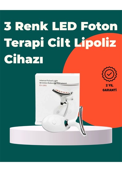 Kompakt ve Taşınabilir Cilt Bakım Cihazı – 3 Fonksiyonlu, USB Şarjlı, LED Işıklı Güzellik Aleti