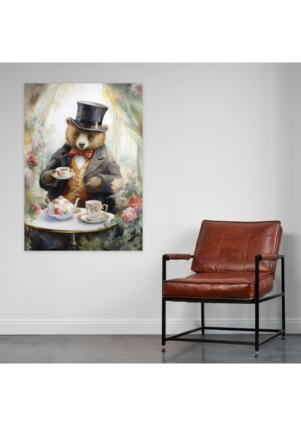 Hayvanlar Insan Gibi Giyinmiş Duvar Dekorasyonu - Sulu Boya Resim Kanvas Tablo Sanatı modelleri