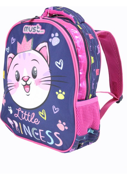 585020 Prenses Kedi Anaokulu Sırt Çantası-Lacivert
