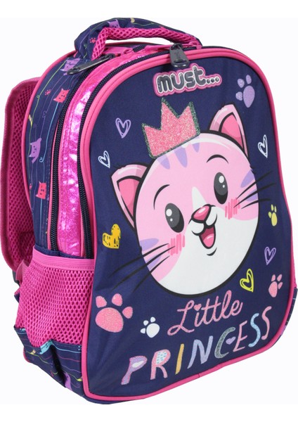 585020 Prenses Kedi Anaokulu Sırt Çantası-Lacivert modelleri