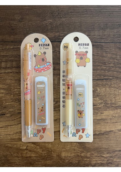 Capybara 2 Adet Uçlu Kalem ve 2 Kutu Uç Kapibara Okul Set Kırtasiye modelleri