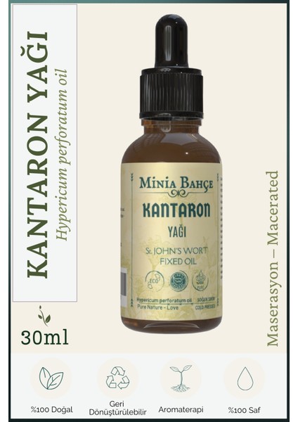 Kantaron Yağı, %100 saf, 30ml.