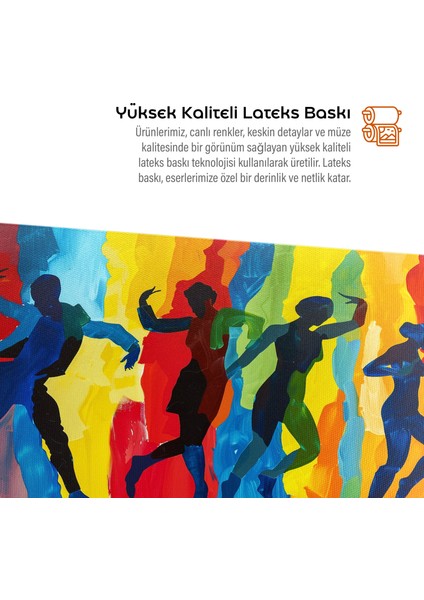 Aborjin Desenli Kanvas Tablo - Canlı Desenler - Aborjin Duvar Sanatı indirimleri