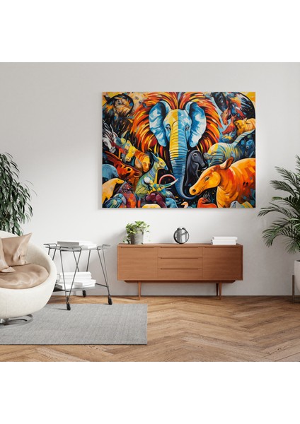 Vahşi Safari Kanvas Tablo fiyatları