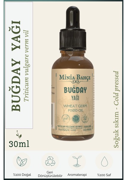 Buğday Yağı, %100 Saf, 30 ml