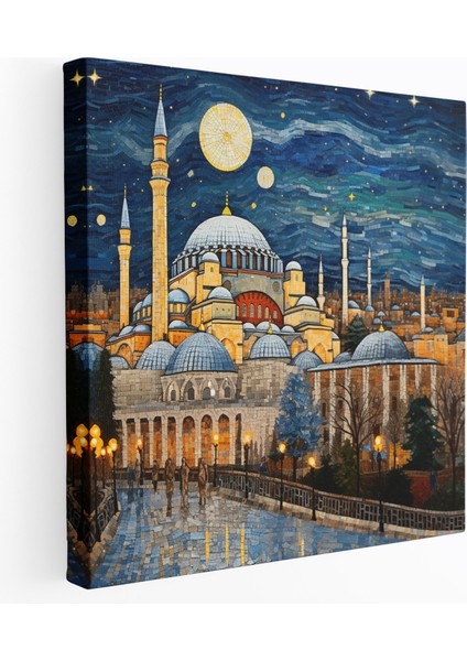 Anadolu Mozaik Duvar Dekorasyonu - Anadolu Kanvas Tablo Duvar Dekorasyonu Anadolu Mozaik