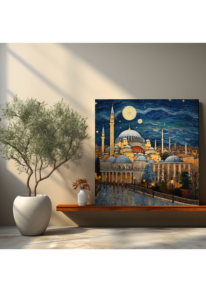 Anadolu Mozaik Duvar Dekorasyonu - Anadolu Kanvas Tablo Duvar Dekorasyonu Anadolu Mozaik modelleri