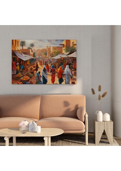 Marrakech Pazarı Kanvas Tablo fiyatları