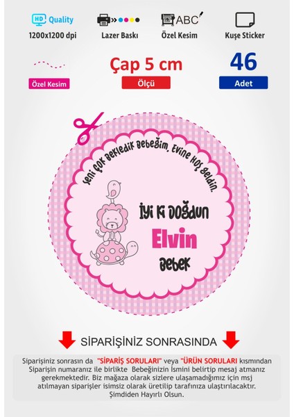 Doğum Günü Etiketi AYSA-B09