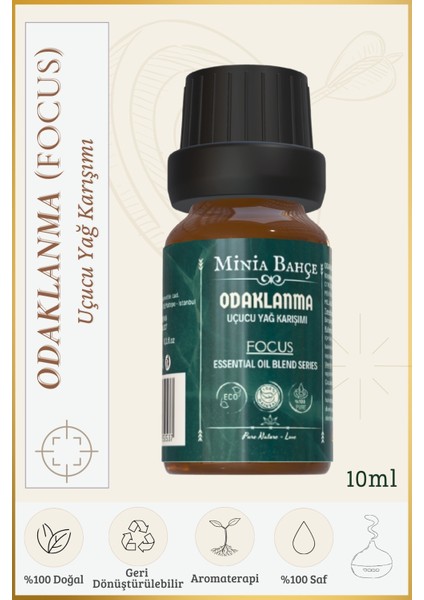 Odaklanma ( Focus ) Uçucu Yağ Karışımı, %100 Saf, 10 ml
