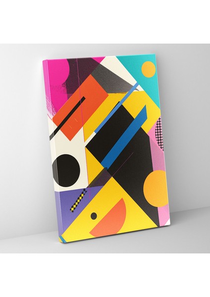 Geometrik Andy Warhol Tarzı Duvar Sanatı - Duvar Sanatı Kanvas Tablo
