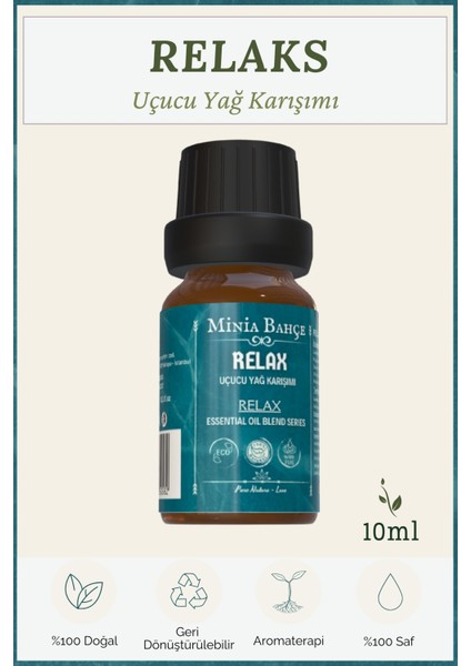 Relax (Relaks) Uçucu Yağ Karışımı – %100 Saf ve Doğal, 10 ml