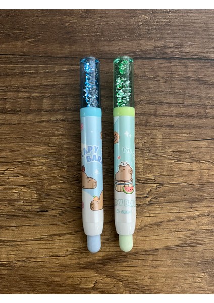 Capybara 2'li Sürgülü Silgi Kapibara Okul Set Kırtasiye modelleri