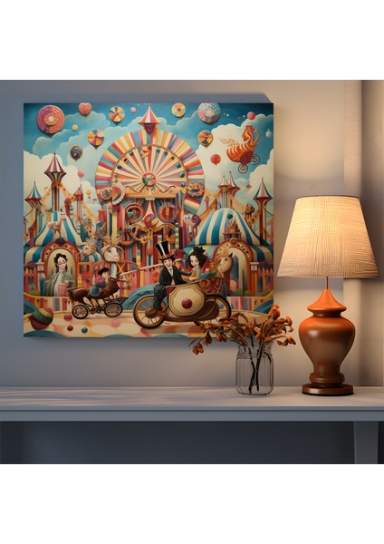 Arcade Carousel Kanvas Tablo fiyatları