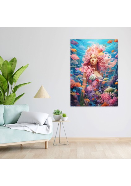 Barbie Kanvas Tablo - Denizkızı Sihri - Duvar Sanatı Ev Dekorasyonu modelleri
