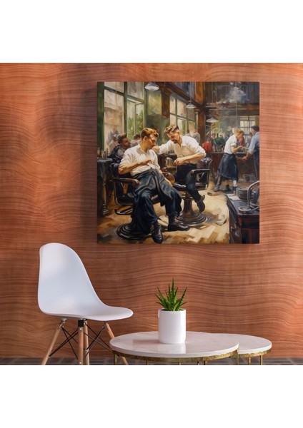 Izlenimci Berber Kanvas Tablo - Berber Enerji Duvar Dekorasyonu Resim fiyatları