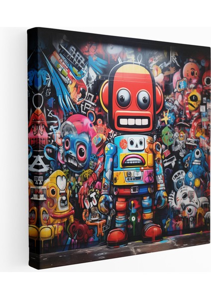 Arcade Graffiti Kanvas Tablo Baskı