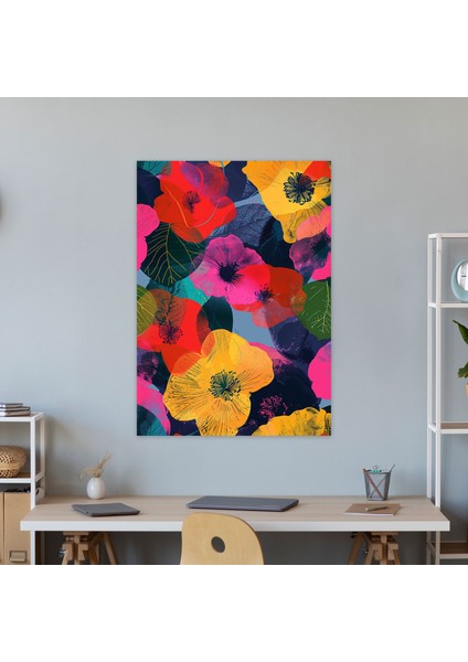 Andy Warhol Çiçek Desenli Duvar Sanatı - Geometrik Ev Dekorasyonu Için Kanvas Tablo fiyatları