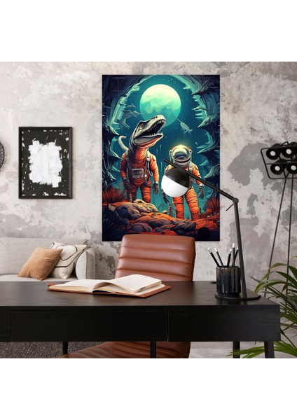 Hayvanlar Insan Gibi Giyinmiş Duvar Sanatı - Uzaylı Gezegeni Astronotlar Ev Dekorasyonu fiyatları