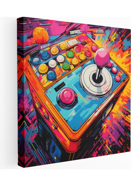 Pop Art Joystick Kanvas Tablo