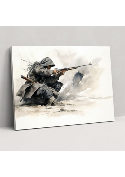Antik Silahlar Duvar Sanatı - Çin Okçusu Kanvas Tablo - Duvar Sanatı Çin Okçusu Antik Silahlar
