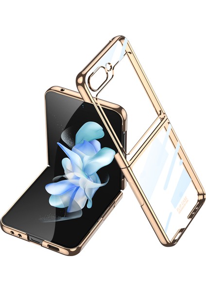 Galaxy Z Flip 5 Kılıf Lüks Kıpta Lensli Kapak
