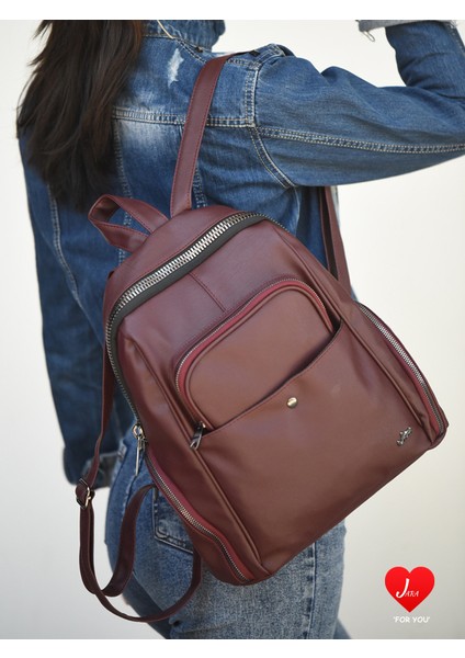 Freya Yıkama Deri Sırt Çantası