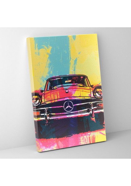 Andy Warhol Retro Araba Duvar Dekorasyonu - Kanvas Tablo Ev Dekorasyonu