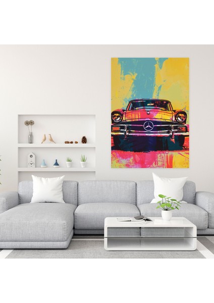 Andy Warhol Retro Araba Duvar Dekorasyonu - Kanvas Tablo Ev Dekorasyonu fiyatları