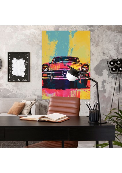 Andy Warhol Retro Araba Duvar Dekorasyonu - Kanvas Tablo Ev Dekorasyonu modelleri