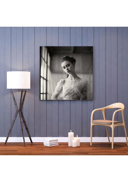 Vintage Esintili Balerin Kanvas Tablo - Balerin Duvar Sanatı Duvar Dekorasyonu modelleri