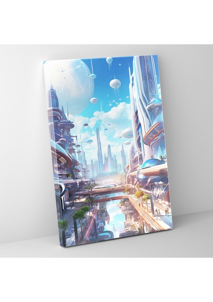 Afrofuturistik Kanvas Tablo - Afro Canlı Renkler