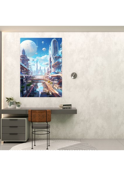 Afrofuturistik Kanvas Tablo - Afro Canlı Renkler fiyatları