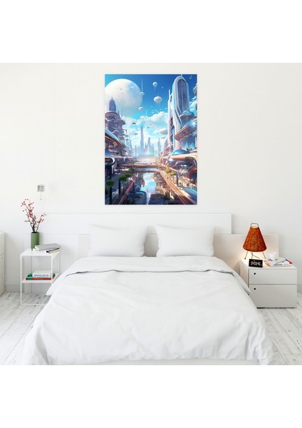 Afrofuturistik Kanvas Tablo - Afro Canlı Renkler modelleri