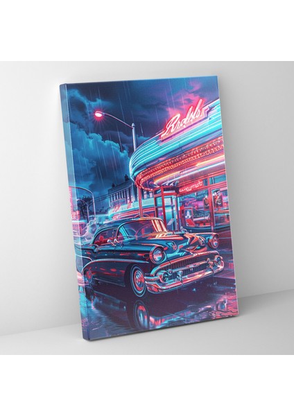 Ashvin Harrison Kanvas Tablo - Ashvin Harrison Retro Esintili Ev Dekorasyonu Için Kanvas Tablo