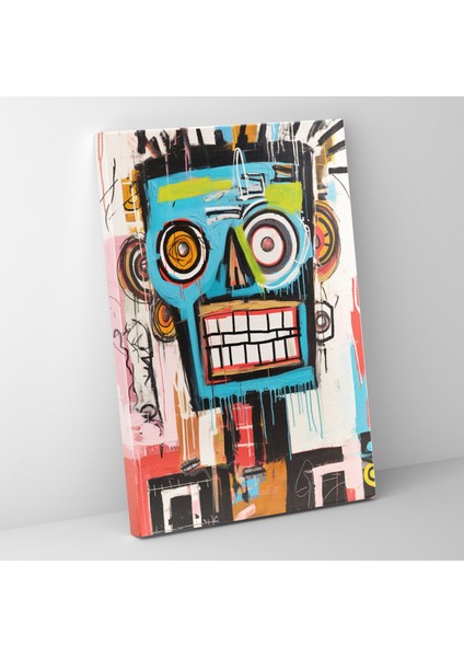 Basquiat Asi Kanvas Tablo - Ifade Dolu Duvar Sanatı - Basquiat Asi Ruh Duvar Dekorasyonu Kanvas Duvar Sanatı