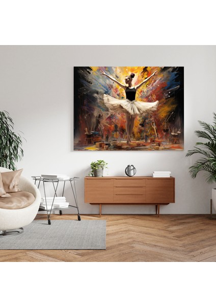 Balerin Surrealist Fırça Kanvas Tablo - Ev Dekorasyonu Için Balerin Kanvas Tablo Surrealist modelleri