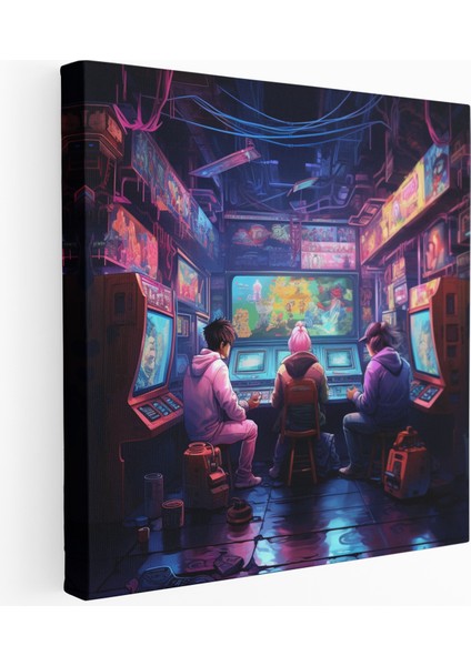 Piksel Arcade Hatıraları Kanvas Tablo