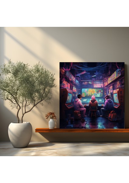 Piksel Arcade Hatıraları Kanvas Tablo fiyatları