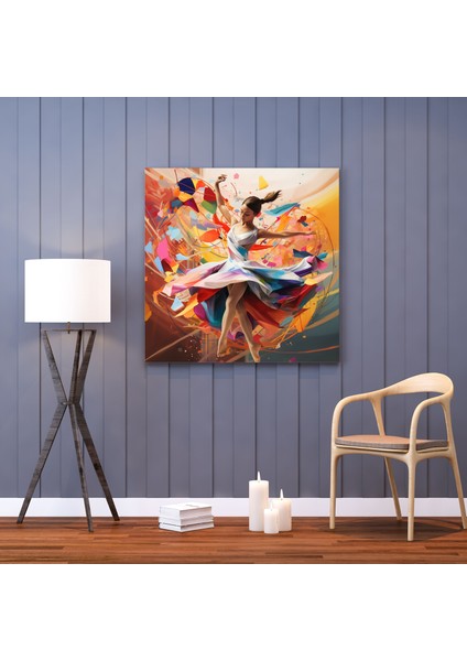 Balerin Soyut Şekiller Kanvas Tablo - Balerin Kanvas Soyut Şekiller Duvar Sanatı fiyatları