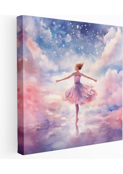 Balerin Rüya Gökyüzü Kanvas Tablo - Balerin Kanvas Duvar Sanatı Ev Dekorasyonu