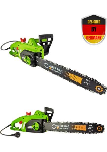 Profesyonel Alman Tasarımı Yeni Nesil 5000 W Elektrikli Zincirli Ağaç Odun Kesme Budama Testeresi Motoru modelleri