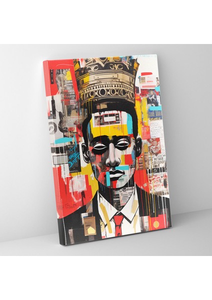 Basquiat Duvardaki Sanat - Graffiti Tarzı Kanvas Tablo - Ev Dekorasyonu Için Basquiat