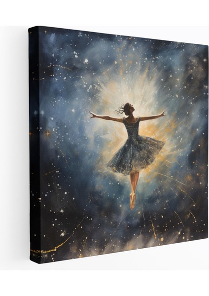 Yıldızlı Rüyalar Balerin Kanvas Tablo - Balerin Kanvas Duvar Sanatı Duvar Dekorasyonu